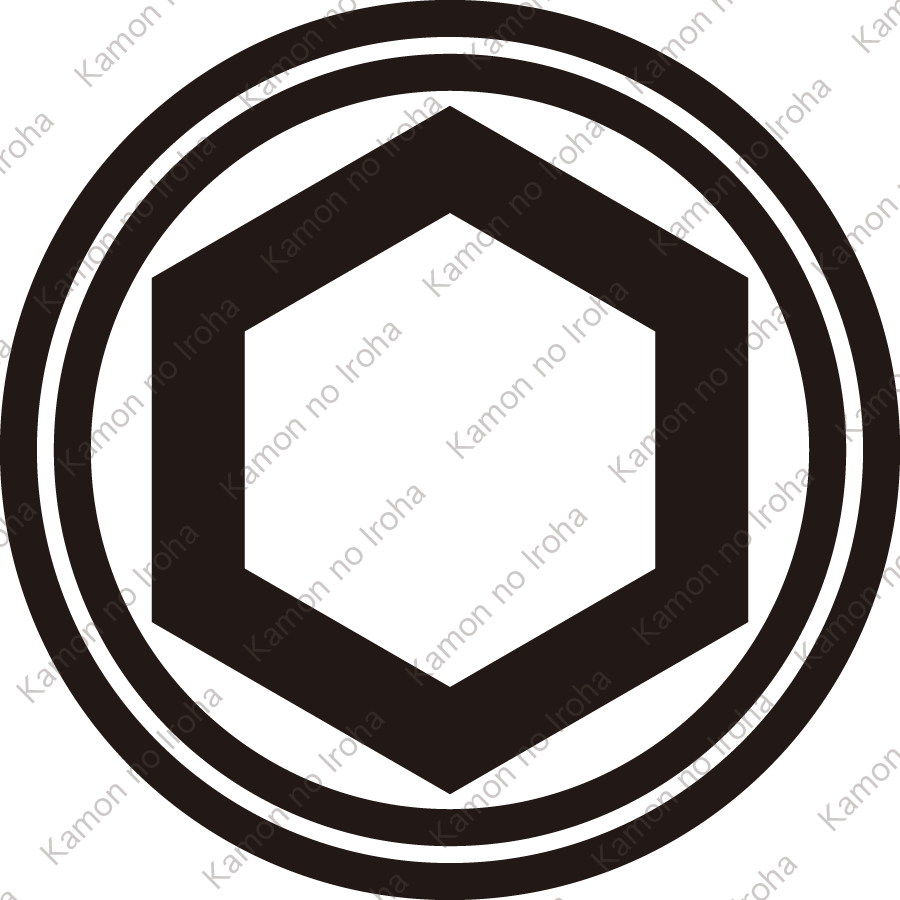 二重輪に一重亀甲紋