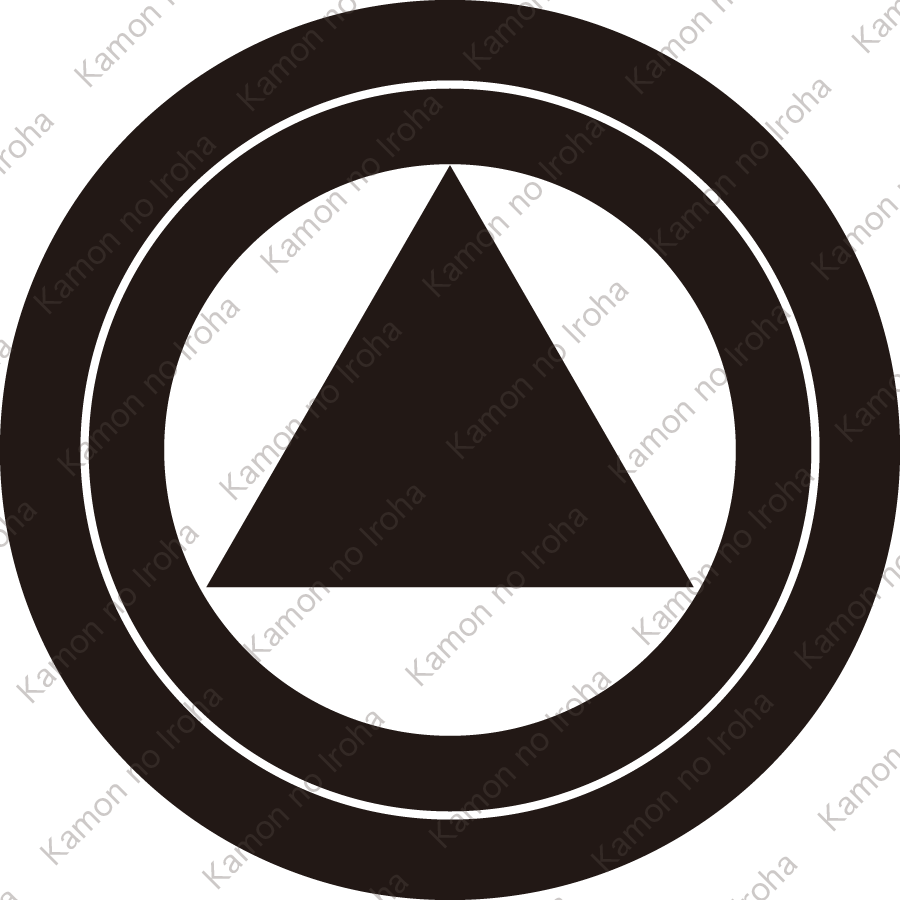 二重輪に一つ鱗紋