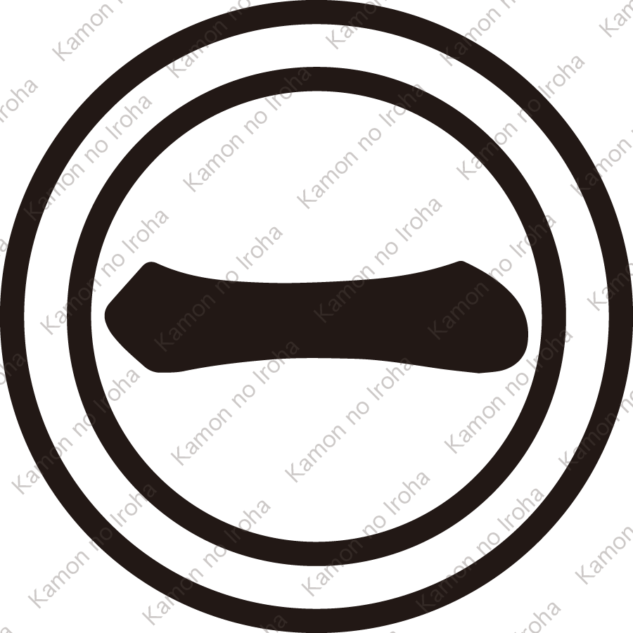 二重輪に一文字紋