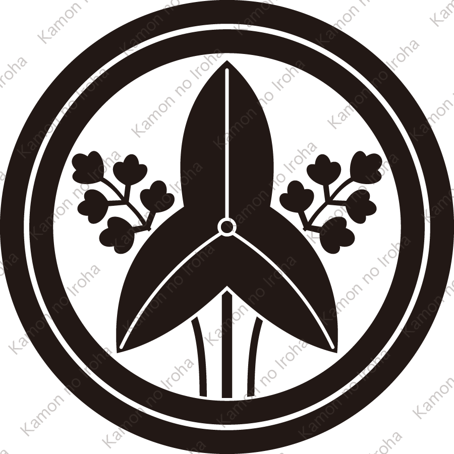 二重輪に立ち沢瀉紋