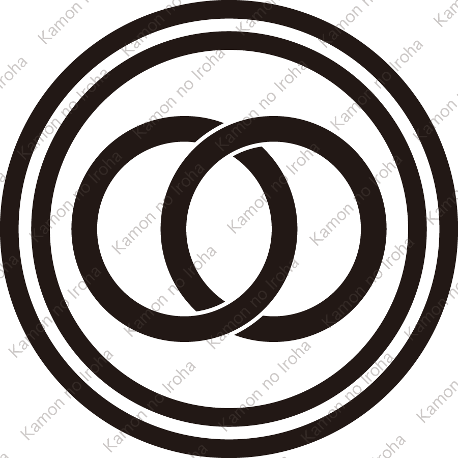 二重輪に輪違い紋