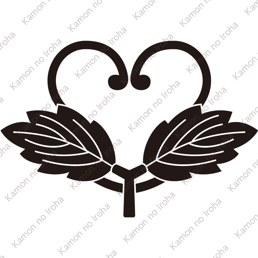 二枚葉蔓梶の葉紋