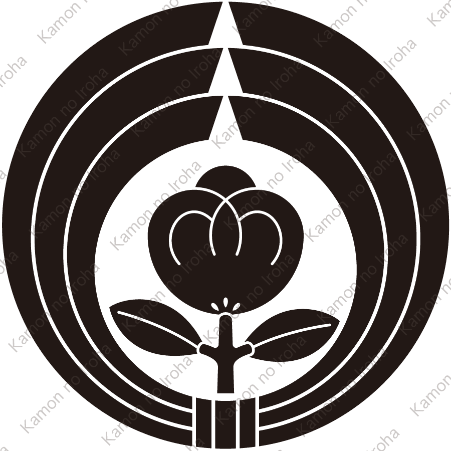 熨斗輪に茶の実紋