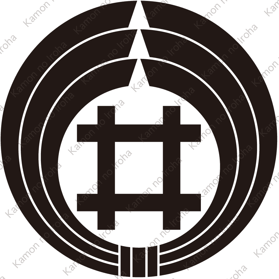 熨斗輪に井筒紋