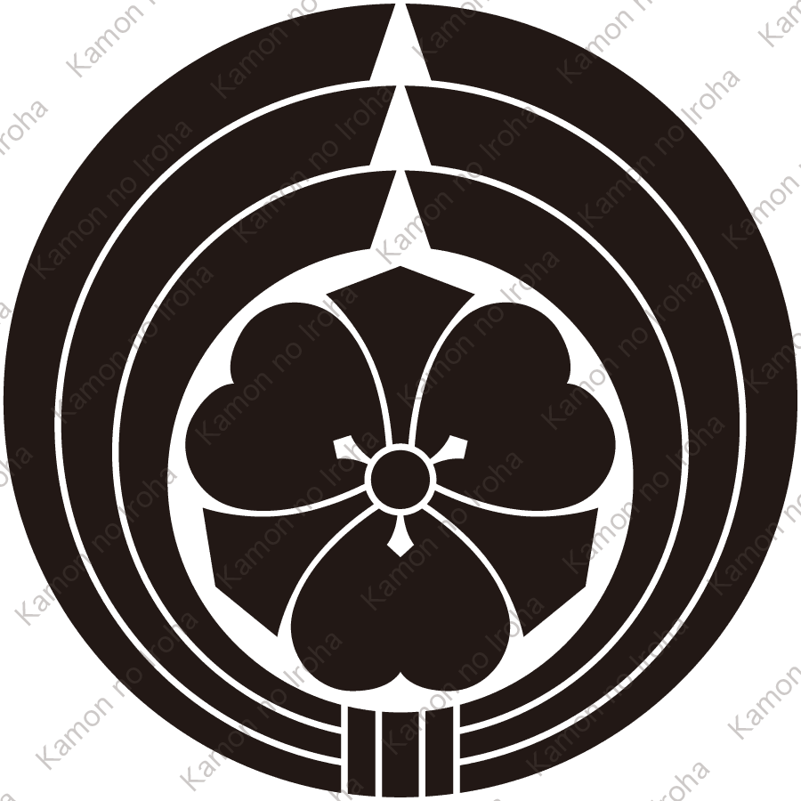 熨斗輪に剣片喰紋