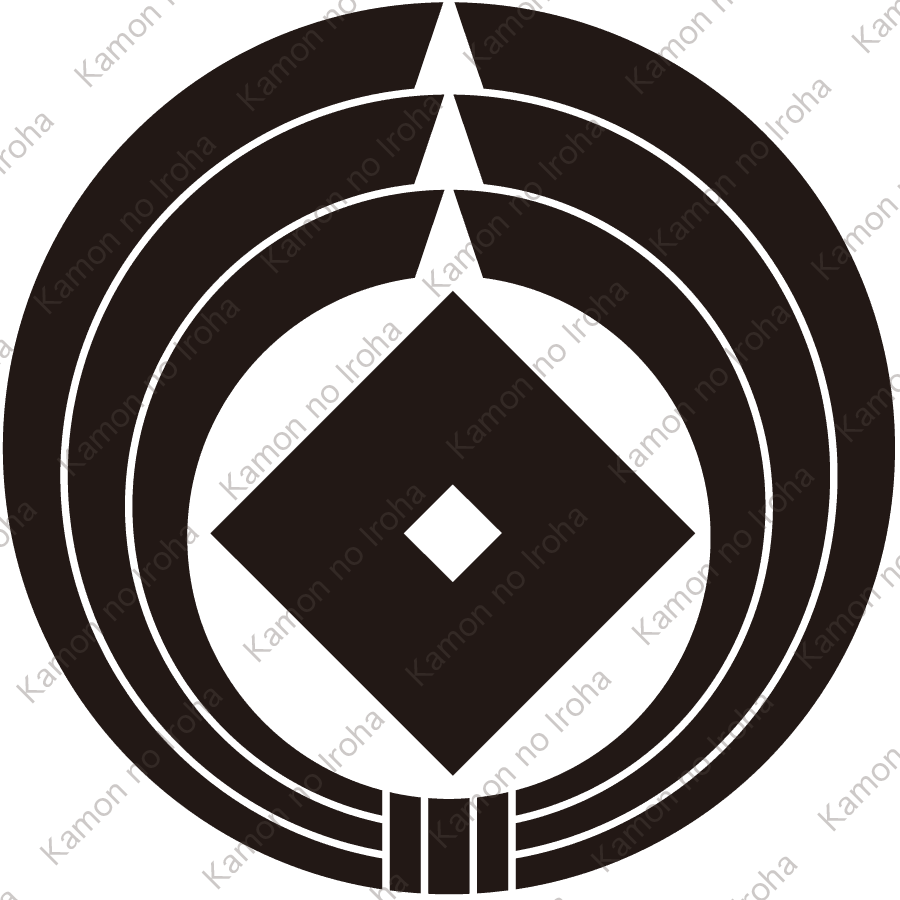 熨斗輪に釘抜き紋