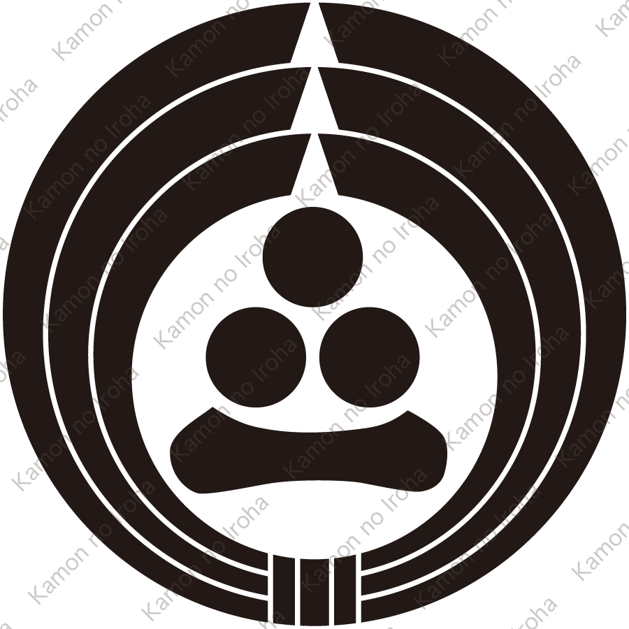 熨斗輪に三つ星に一紋
