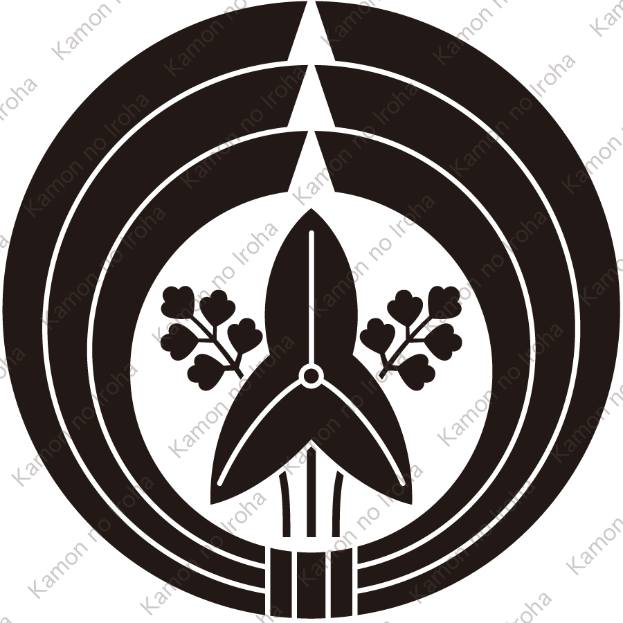 熨斗輪に沢瀉紋