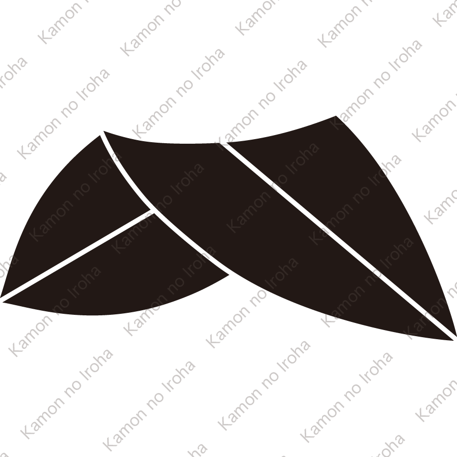 折れ一つ笹の葉紋