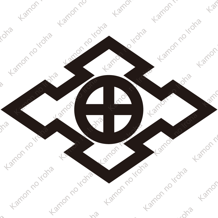 折り入り菱に轡紋