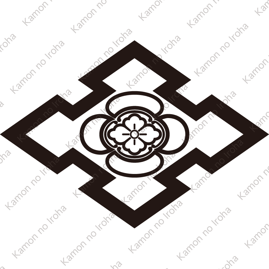 折り入り菱に陰木瓜紋