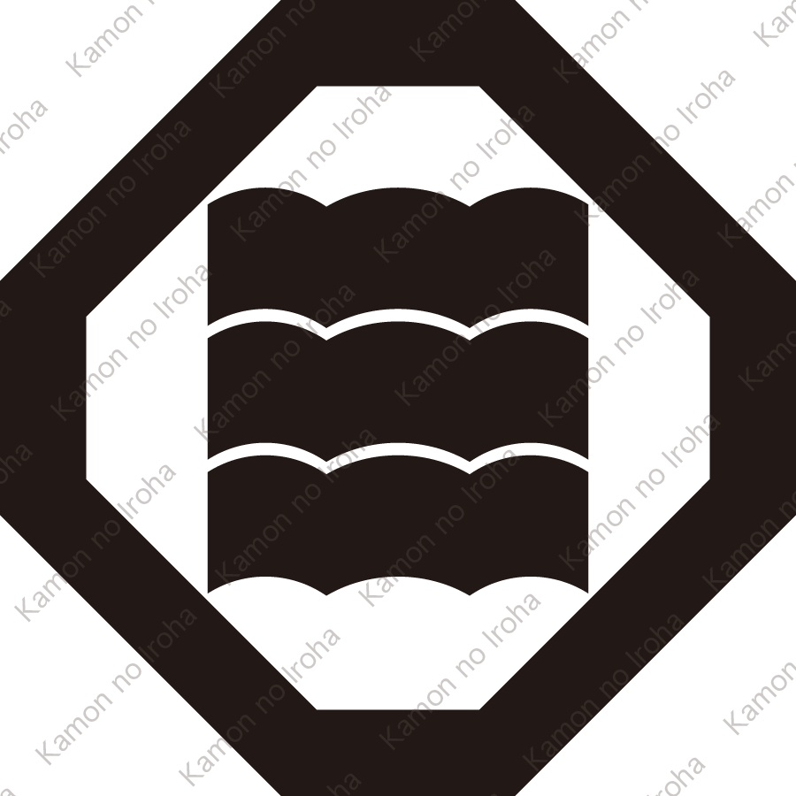 折敷に縮み三文字紋