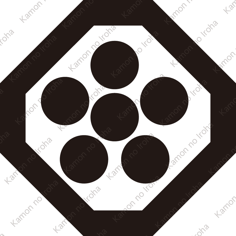 折敷に六つ星紋