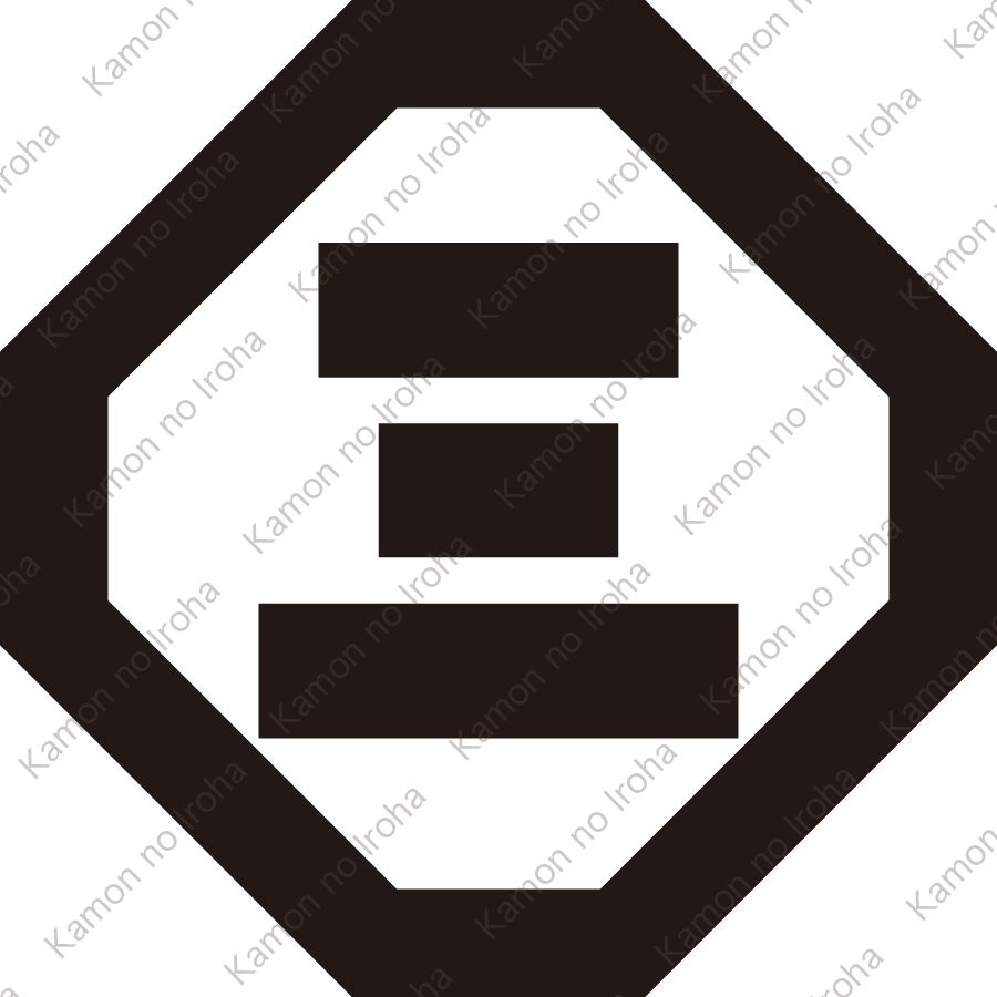 折敷に三文字紋
