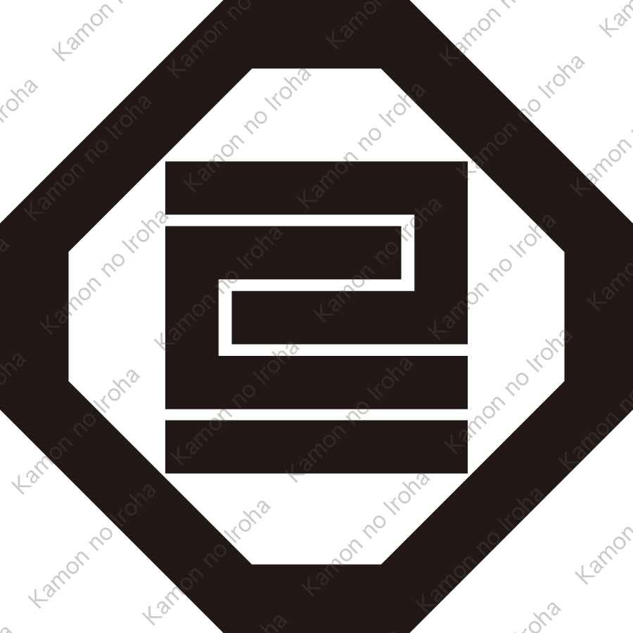 折敷に三の角字紋