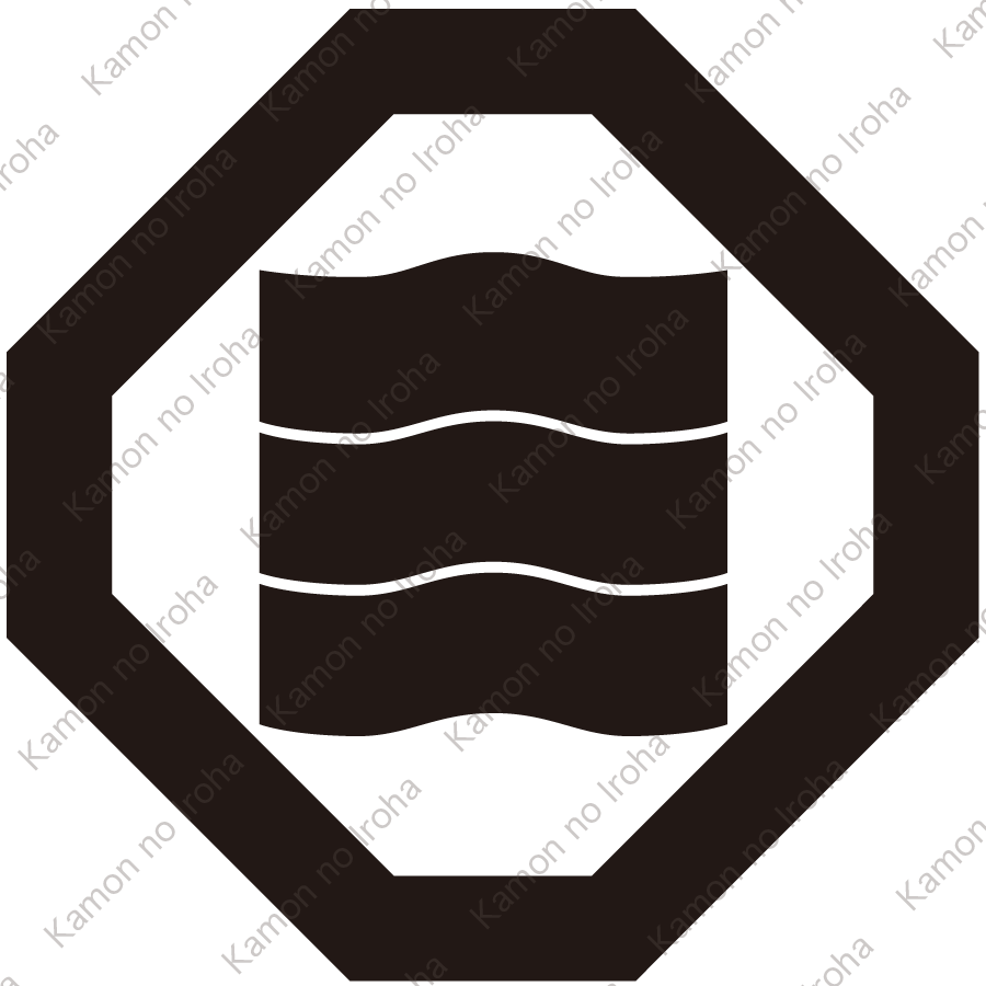 折敷に揺れ三文字紋