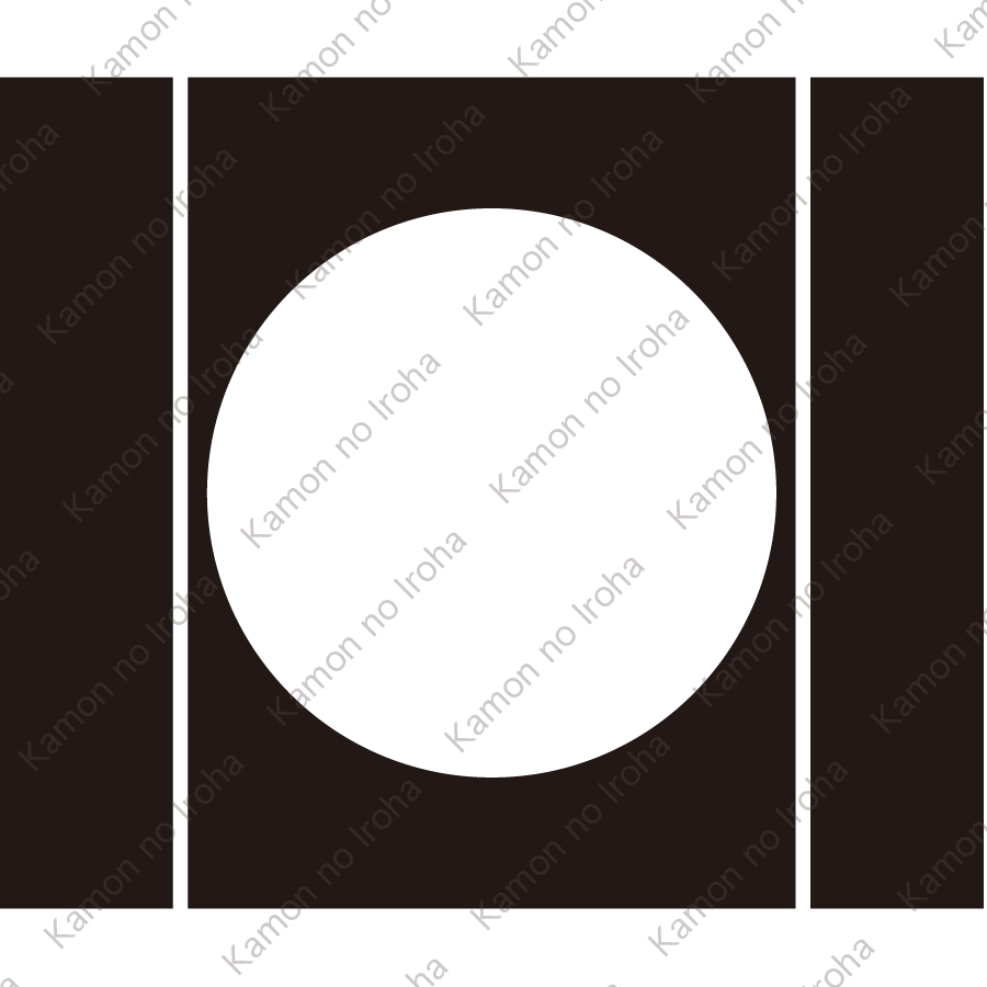 岩城櫺子に月紋
