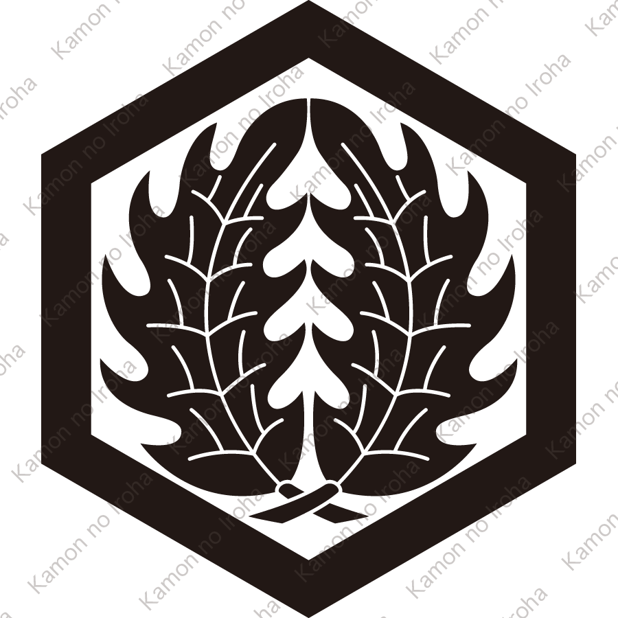 六角に抱き柊紋