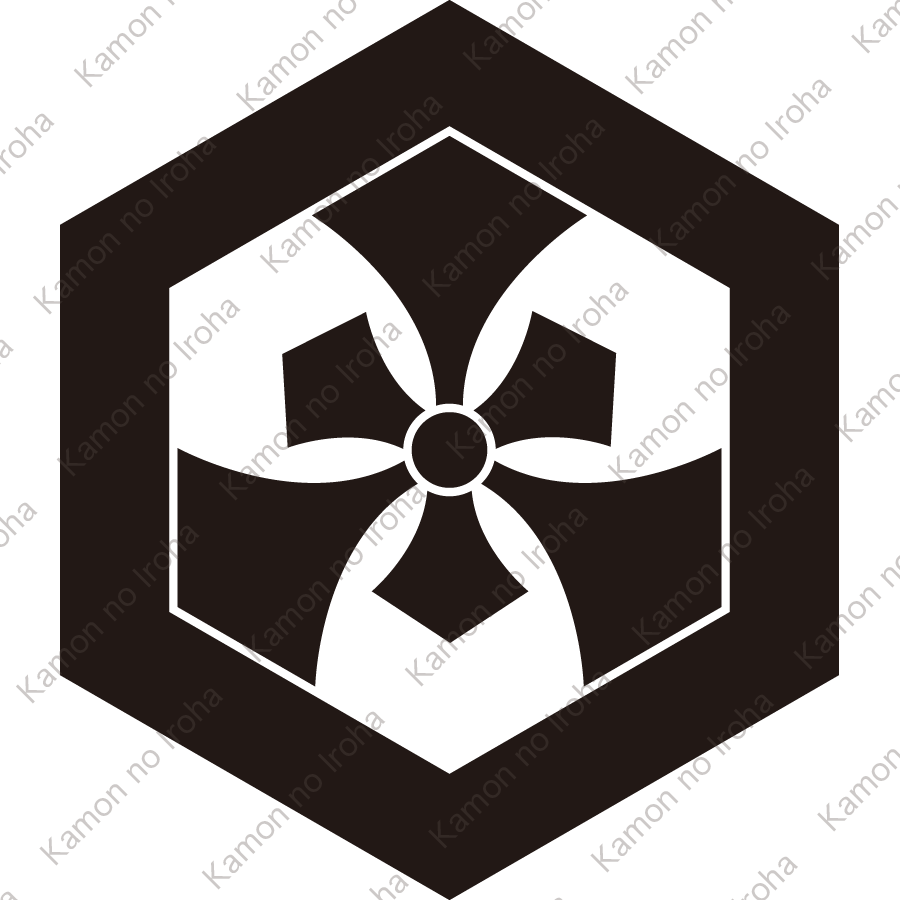 六角に幼剣入り六つ剣紋