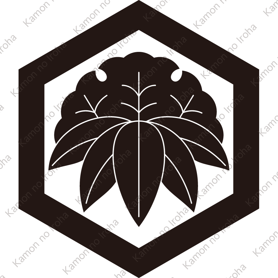 六角に雪持ち笹紋