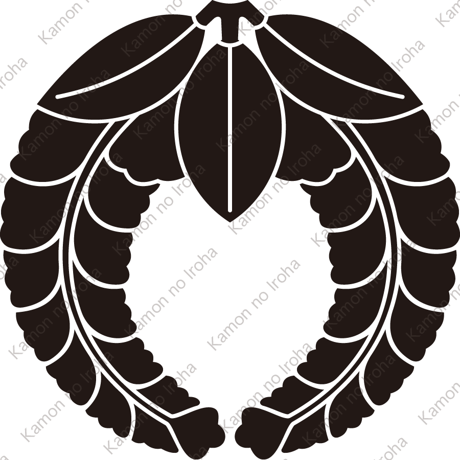 下り藤（２）紋