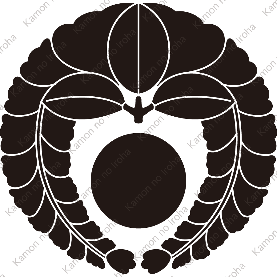 下り藤に一つ星紋