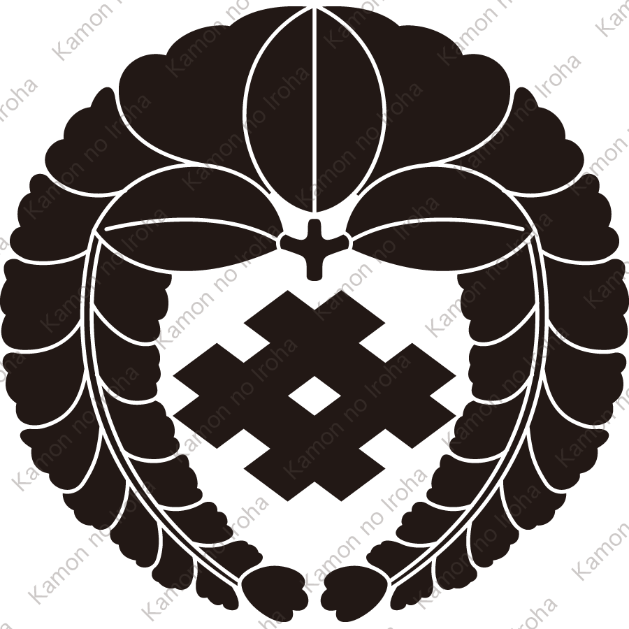 下り藤に井桁紋