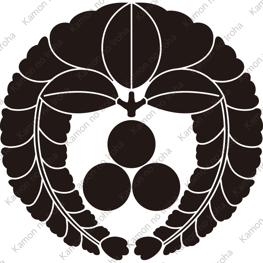 下り藤に三つ星紋