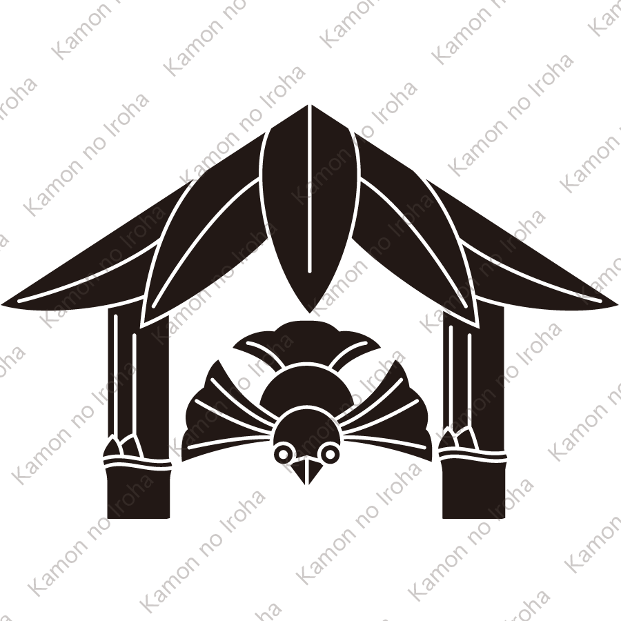 笹庵に膨ら雀紋