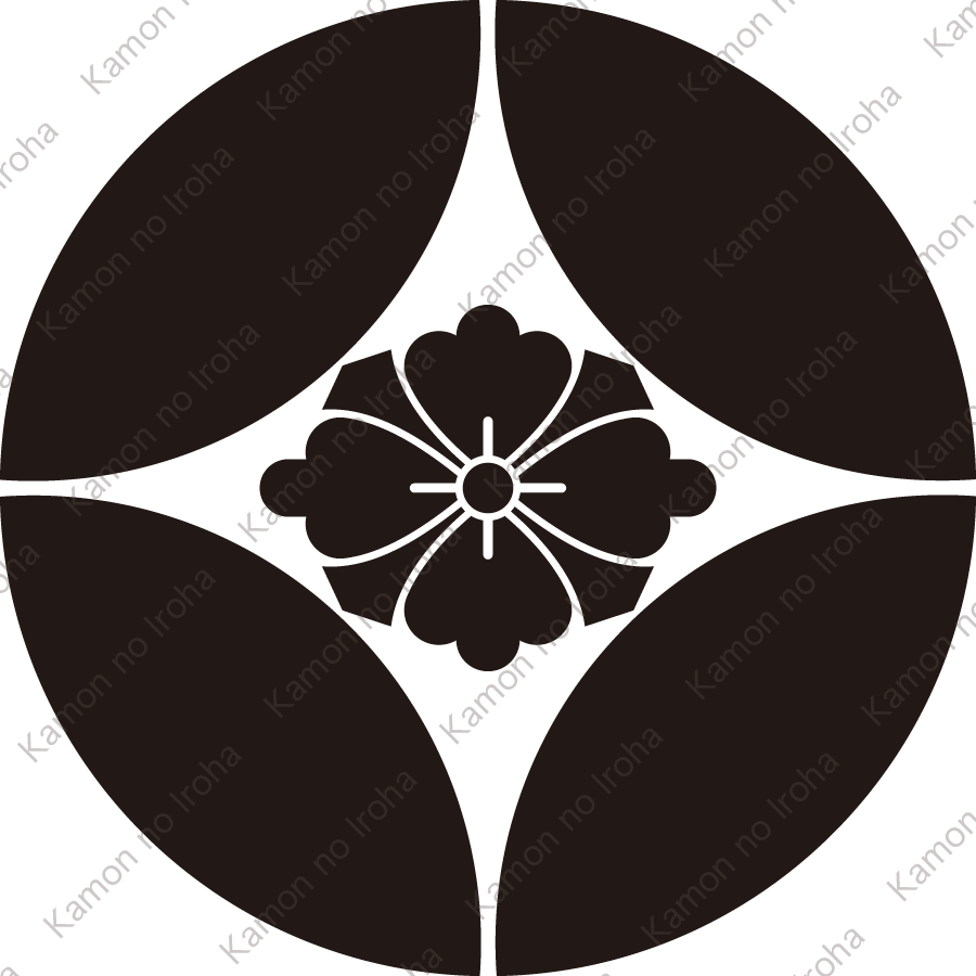 七宝に剣花菱紋