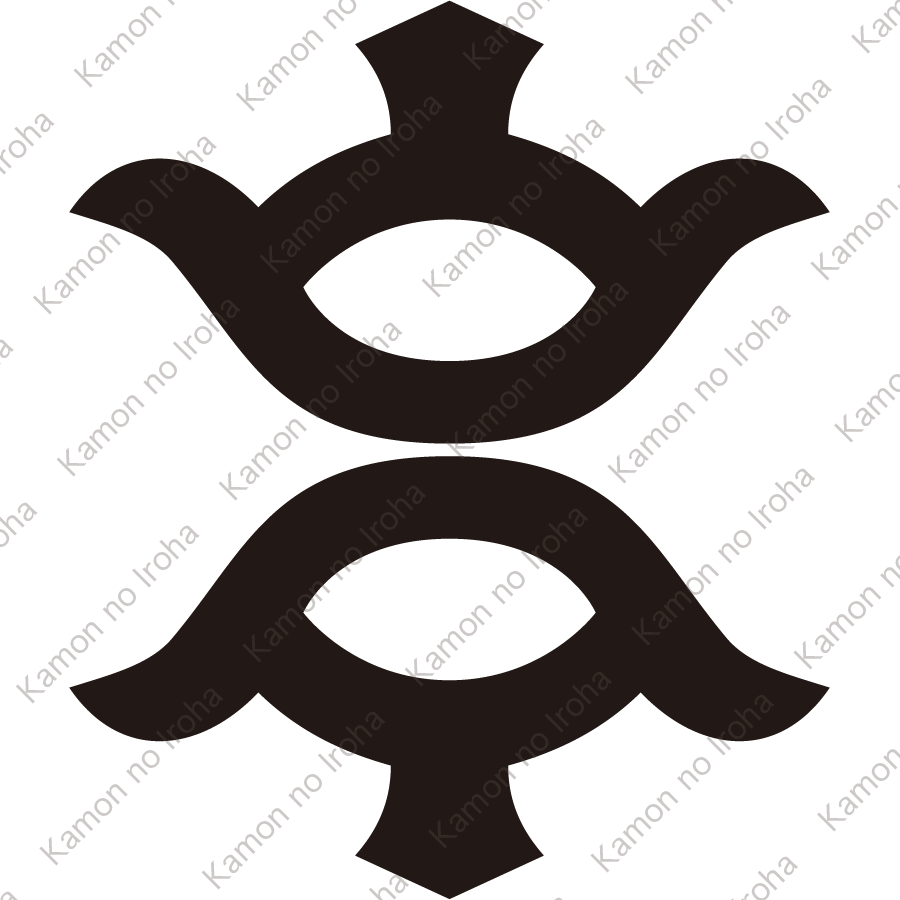 尻合せ二つ山の字紋