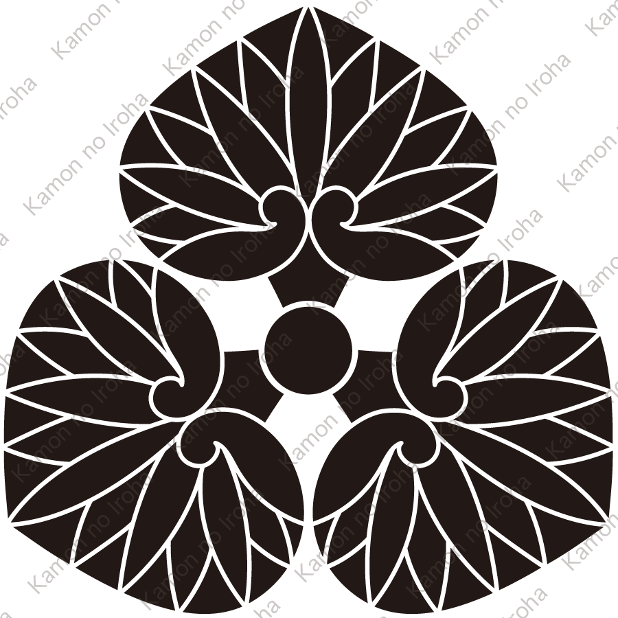 尻合わせ三つ葵紋