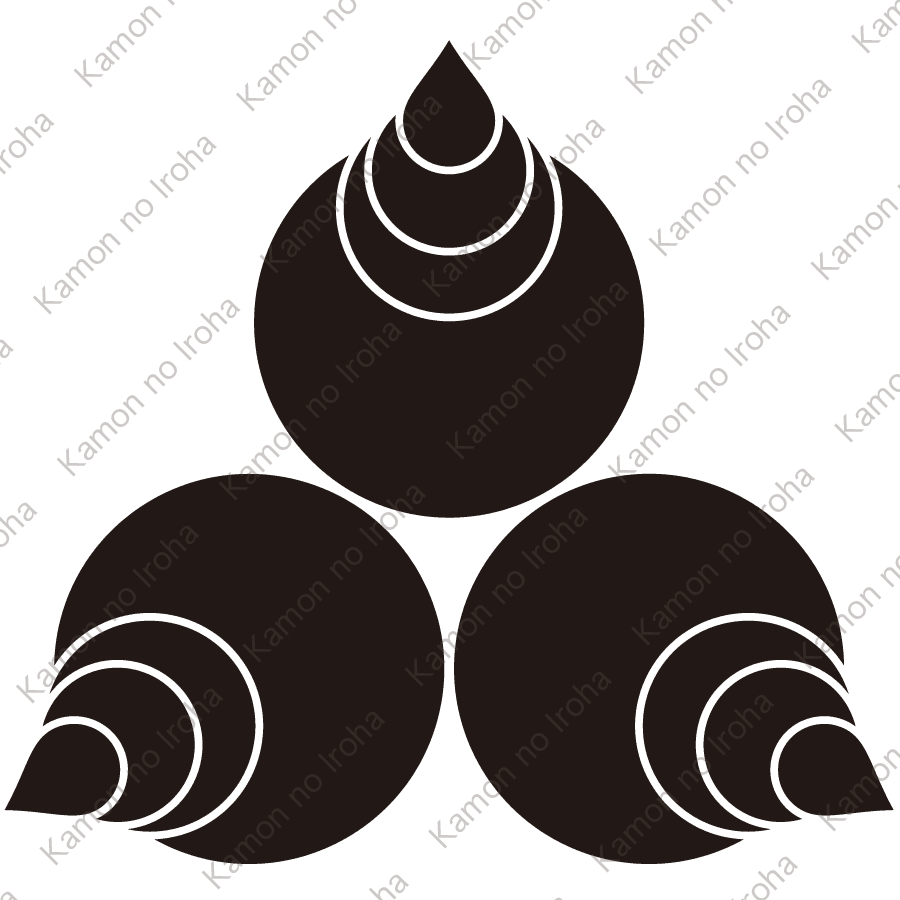 尻合せ三つ宝珠紋