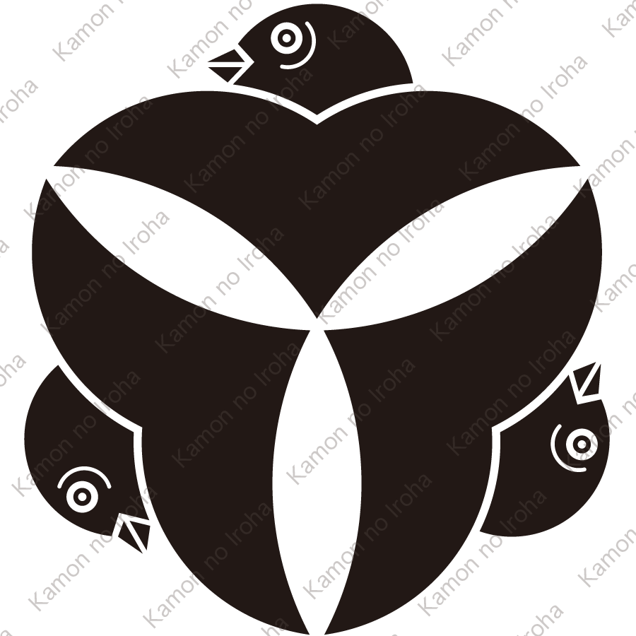 尻合せ三つ雁金紋