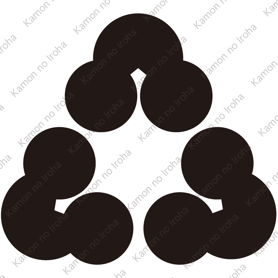 尻合せ三つ洲浜紋