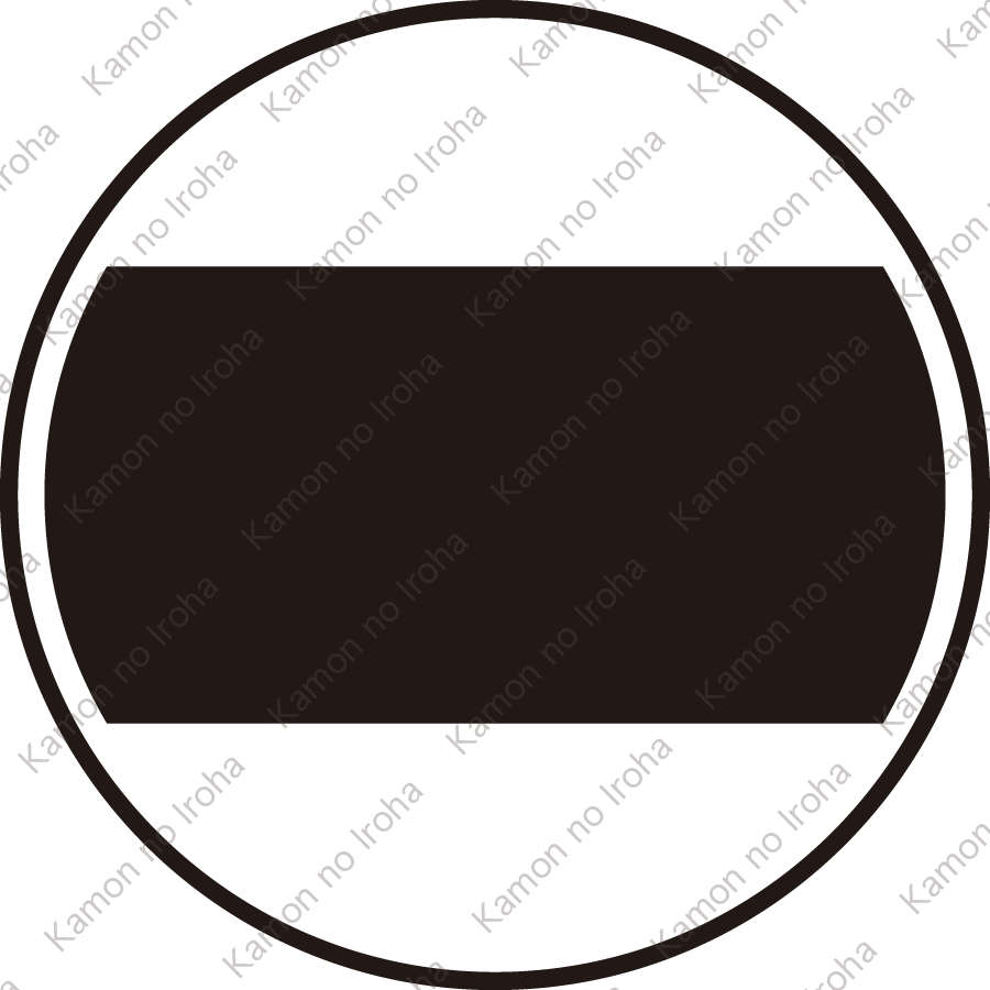 白餅内に太一つ引き紋