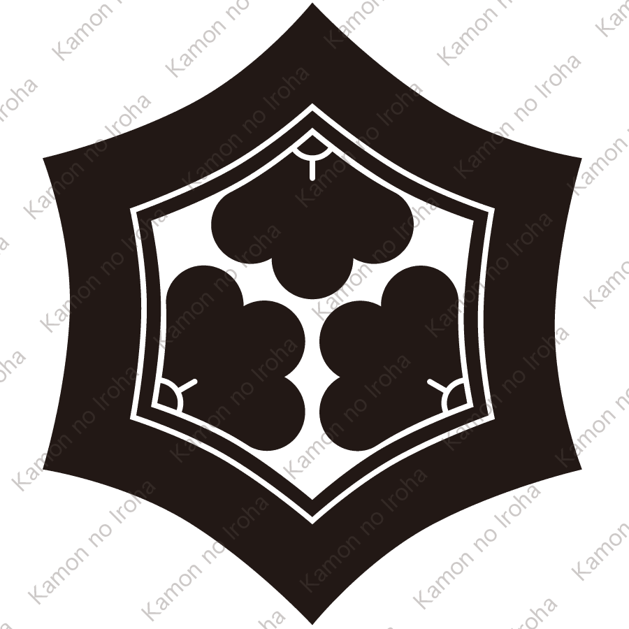 反り亀甲崩し紋