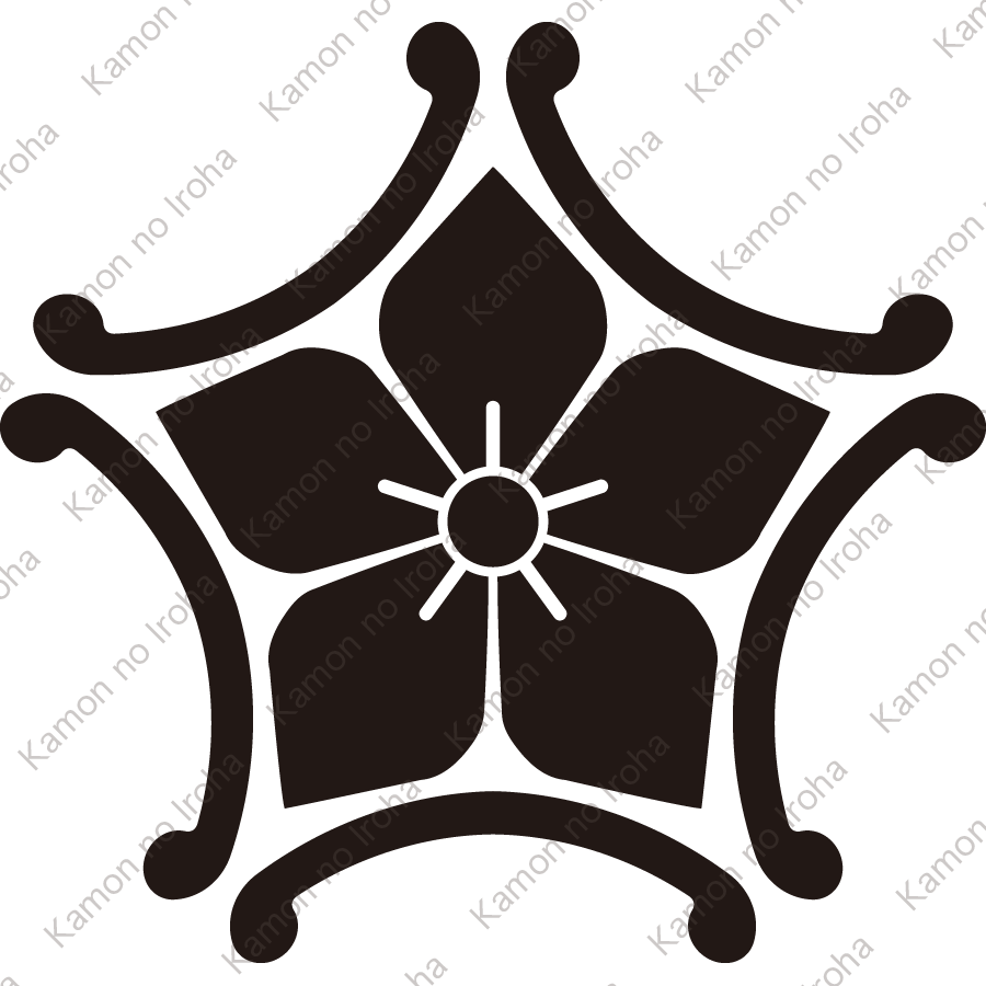 外五つ鐶に桔梗紋
