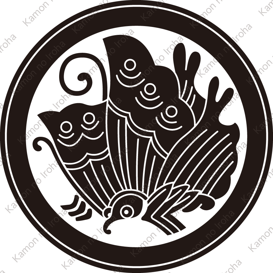 外子持ち輪に揚羽蝶紋