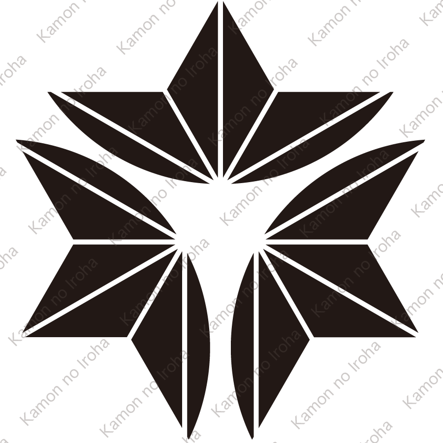 外三つ割り麻の葉紋