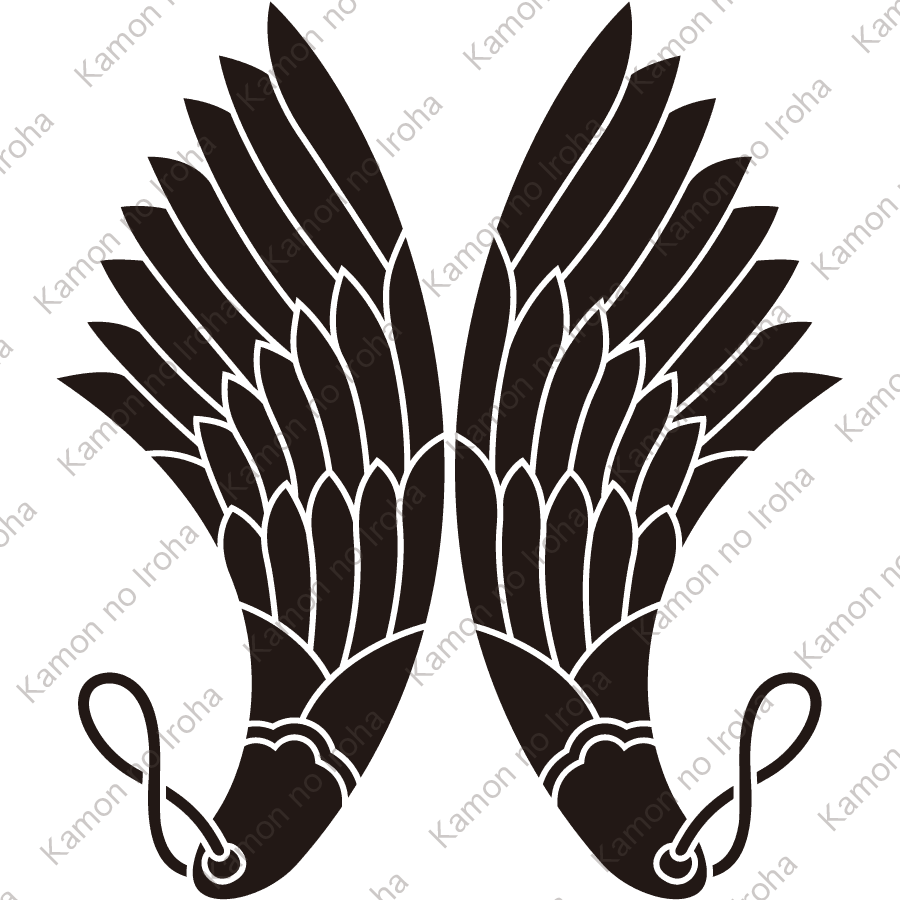 外対い並び羽箒紋