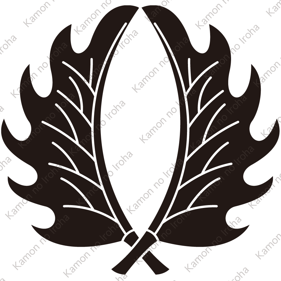 外向い割り柊紋