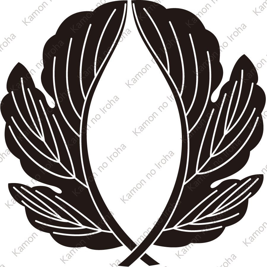 外割り抱き菊の葉紋