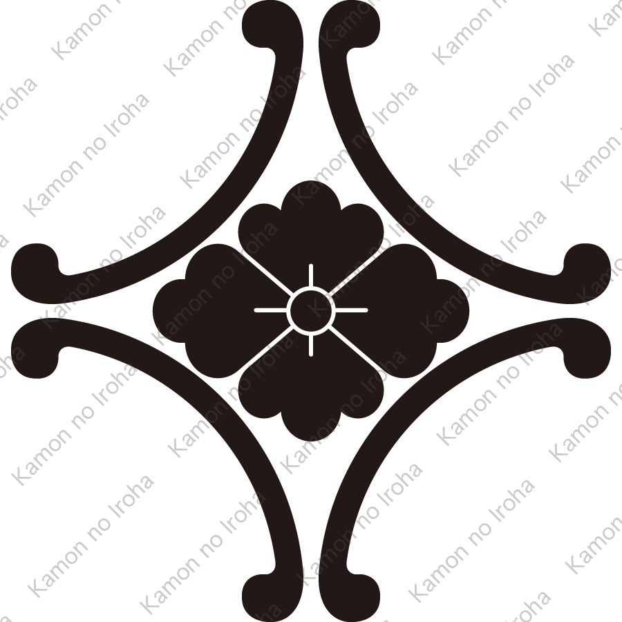 外四つ鐶に花菱紋
