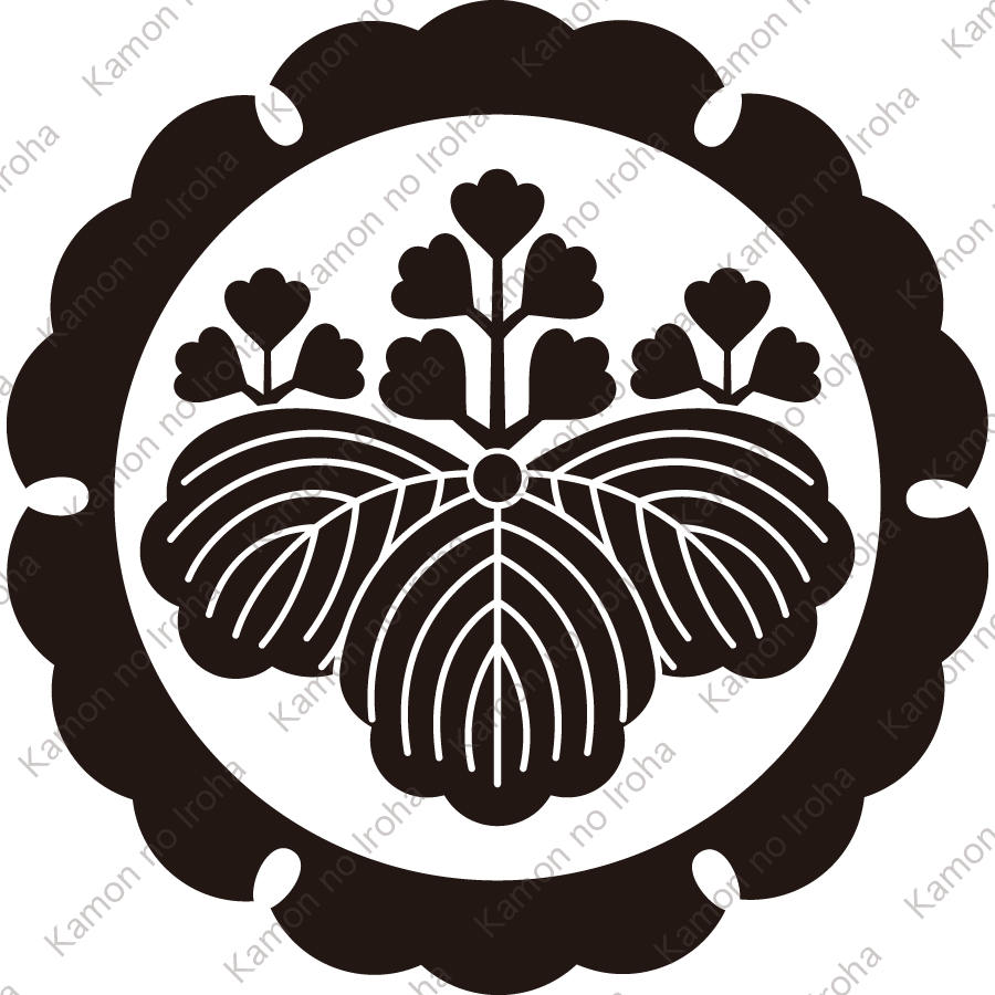 外雪輪に五三桐紋