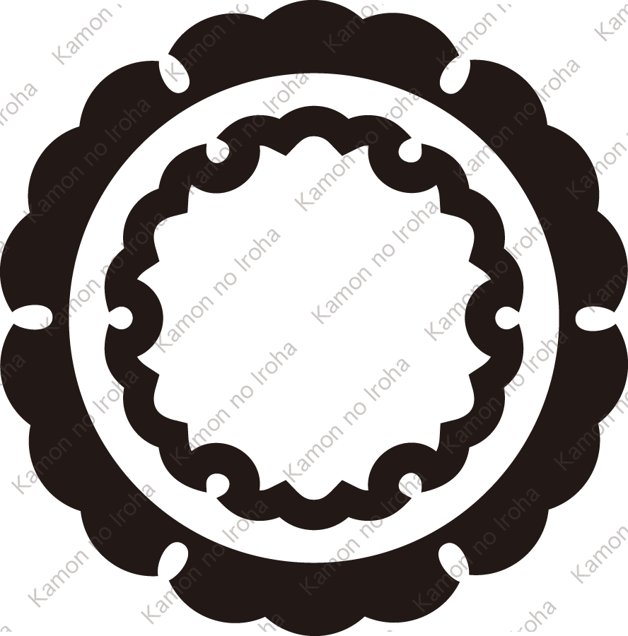 外雪輪に雪輪紋