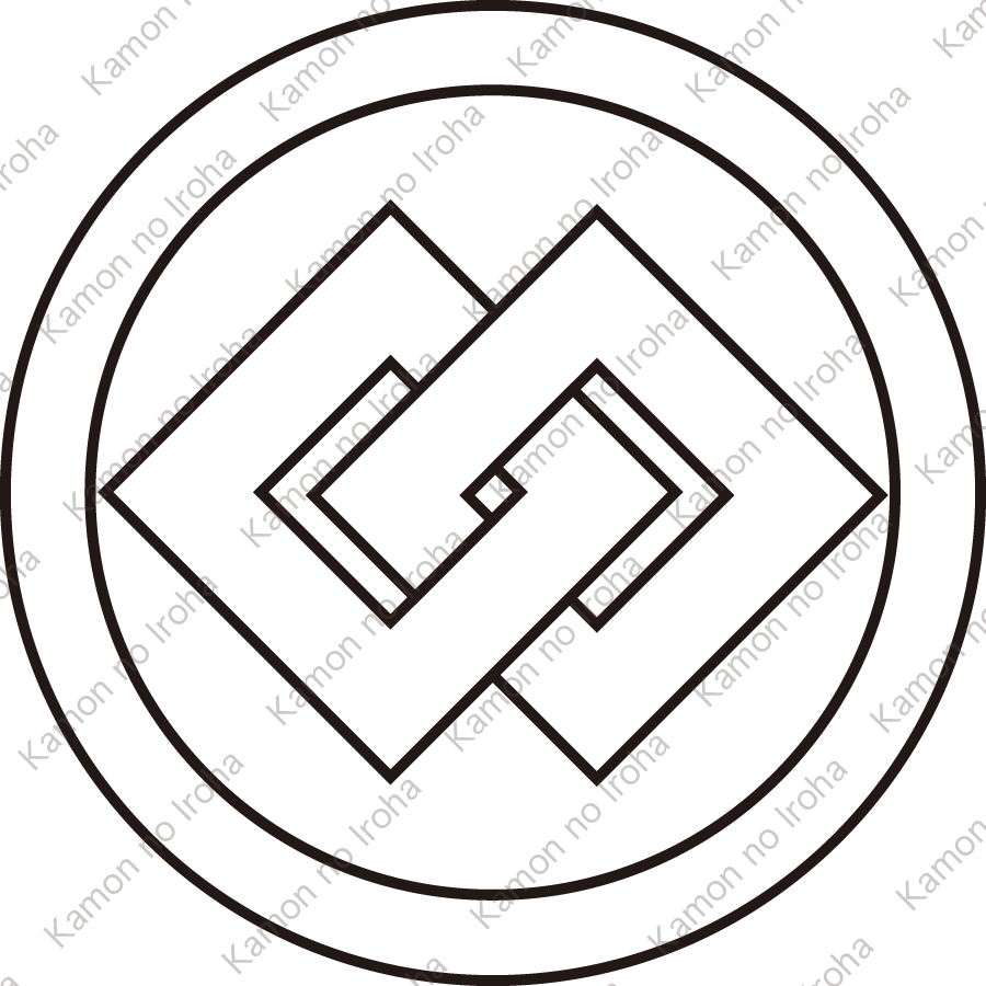 総陰丸に違い釘抜紋