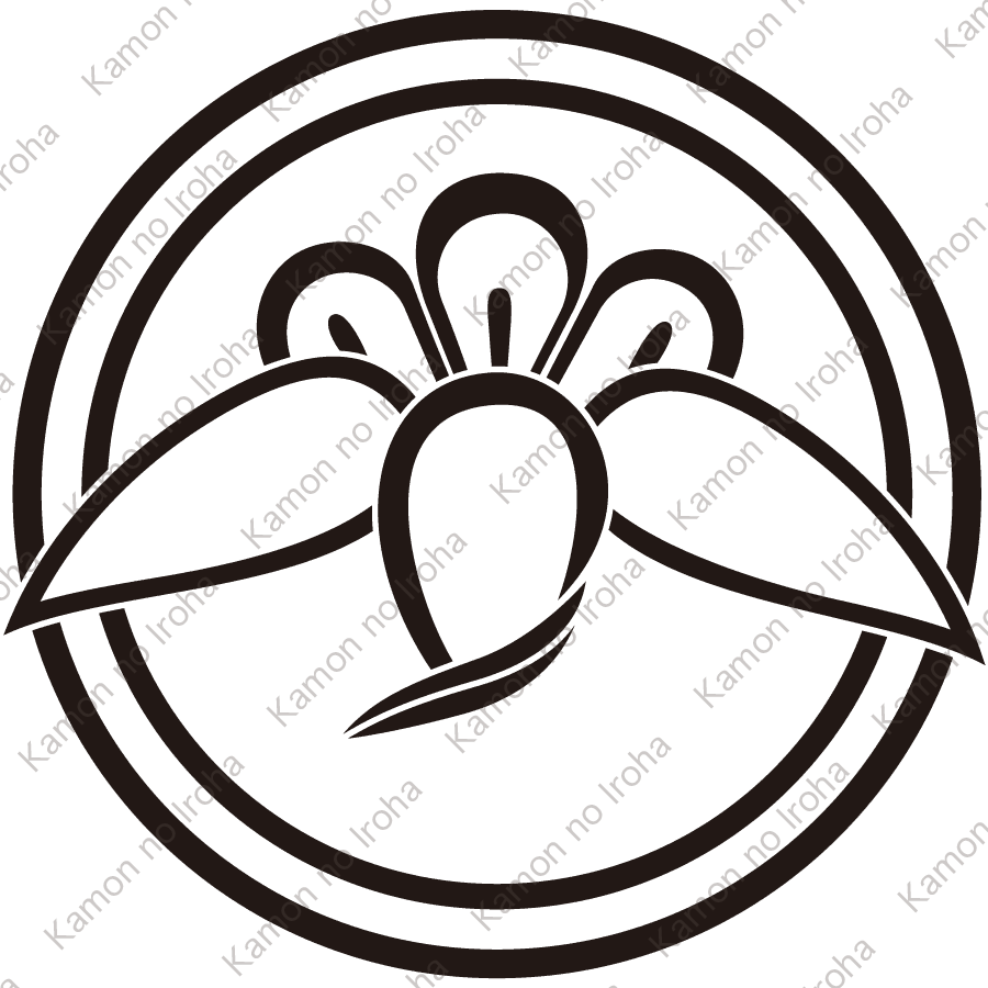 総陰丸に丁子鶴紋