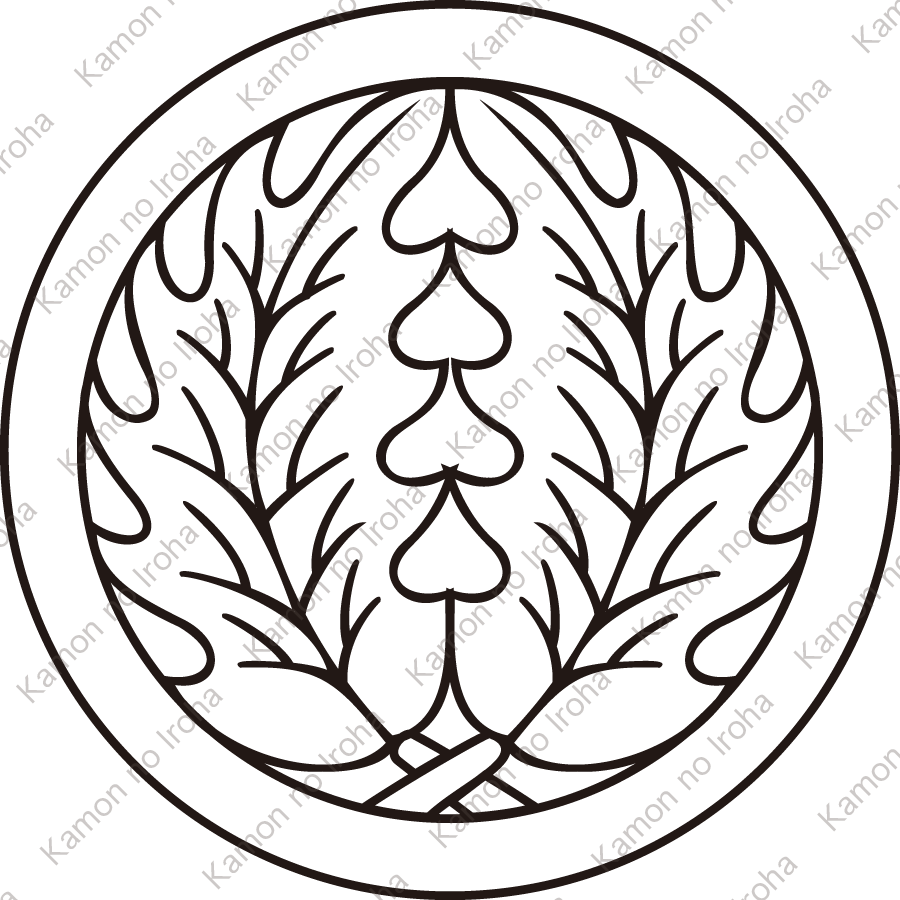 総陰丸に抱き柊紋