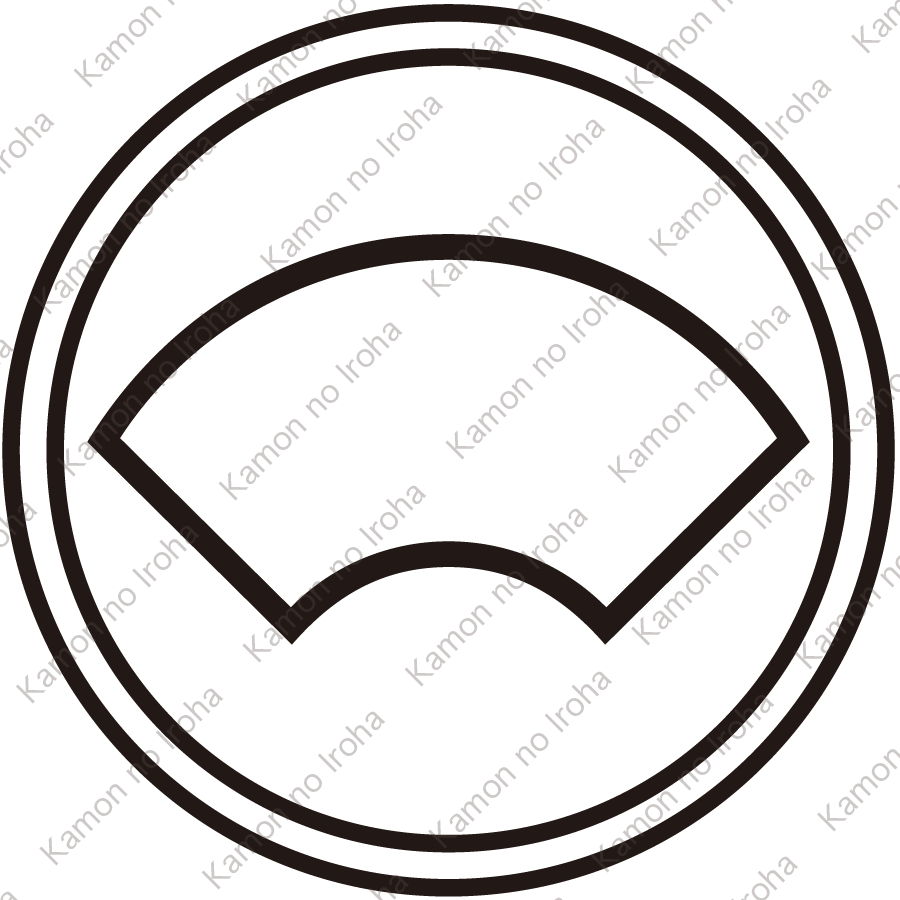 総陰丸に地紙紋